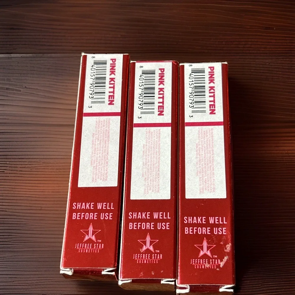 Jeffree Star Velour Liquid Lipstick Jeffree Pink Kitten Berry New Lot Of Three
